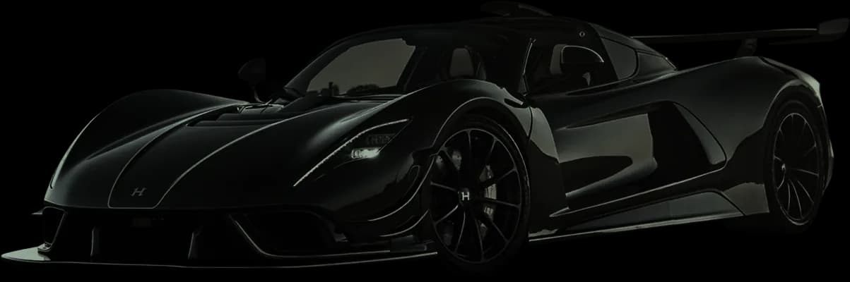 Zwarte supercar na een complete detailing behandeling bij The Detailing Bro in Hoorn